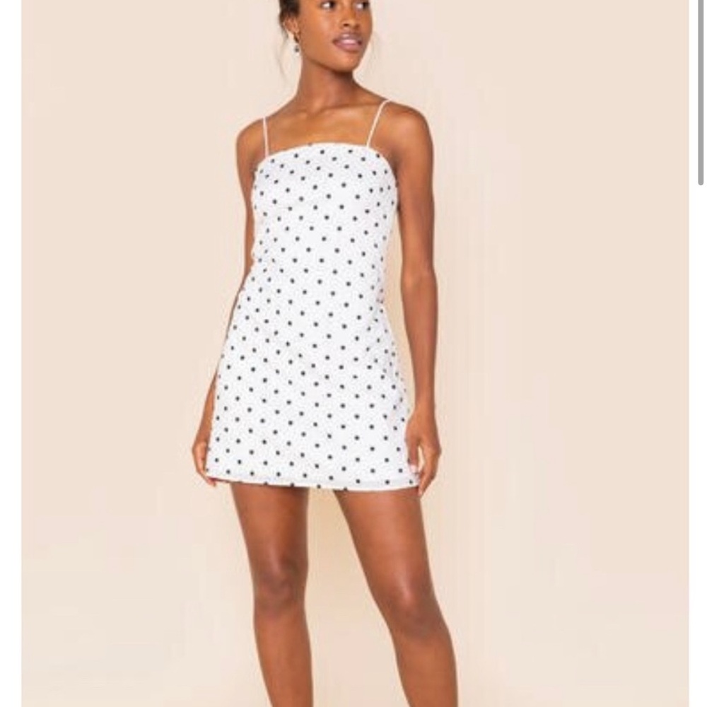 Francesca’s Mi Ami polka dot mini dress